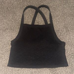 AE Black Crop Tank Size Small